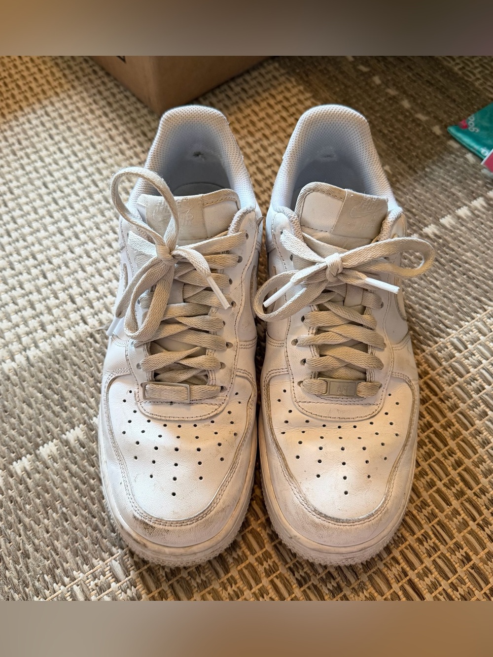 Nike Air Force 1'07 White Sneakers - size W 9.5 / M8